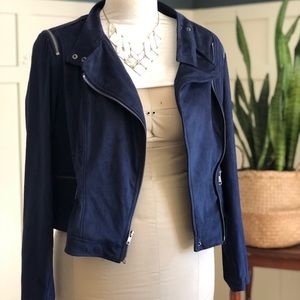 TORRID: FAUX SUEDE ZIP MOTO JACKET - 14/16